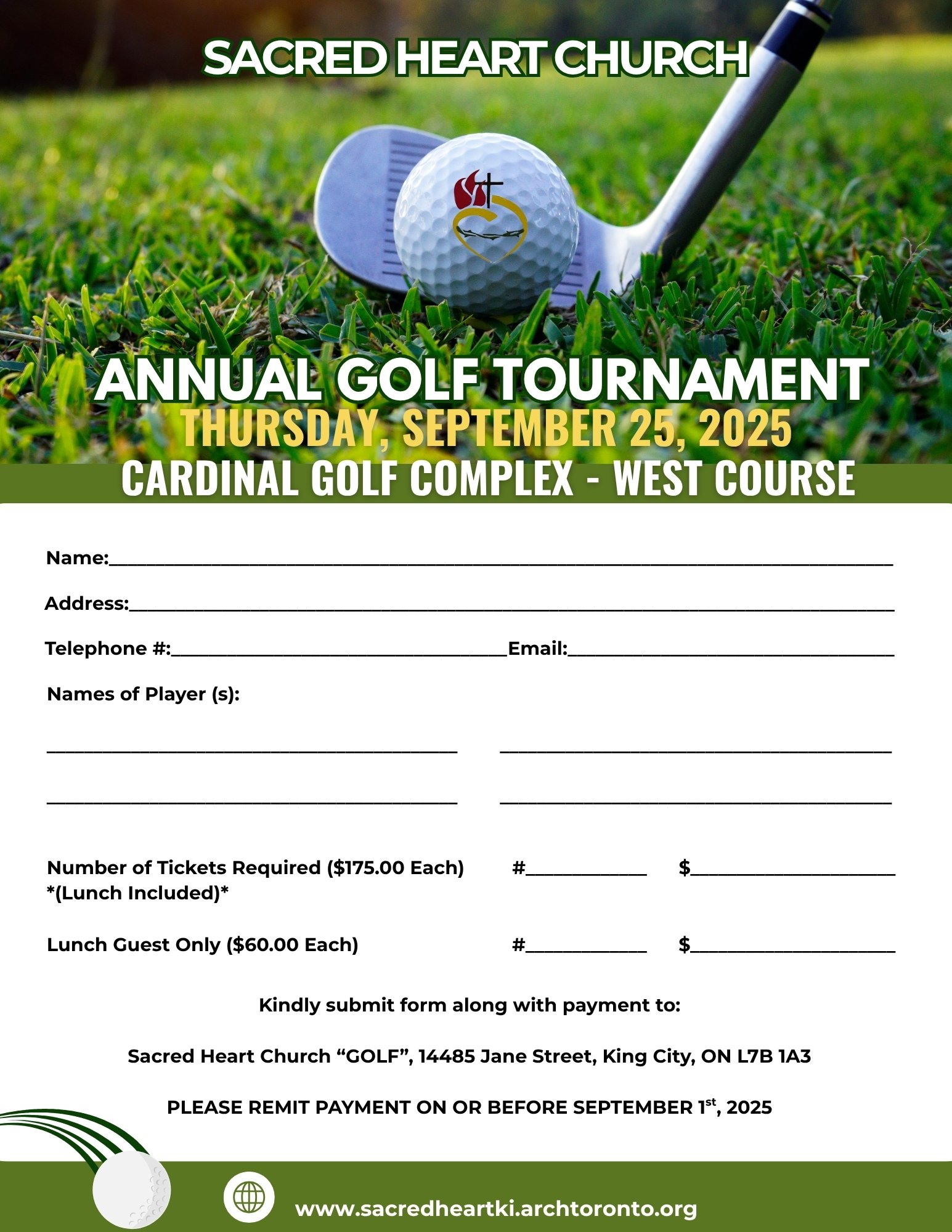 Golf Registration